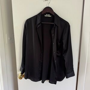 Abercrombie & Fitch Black Button Down Shirt